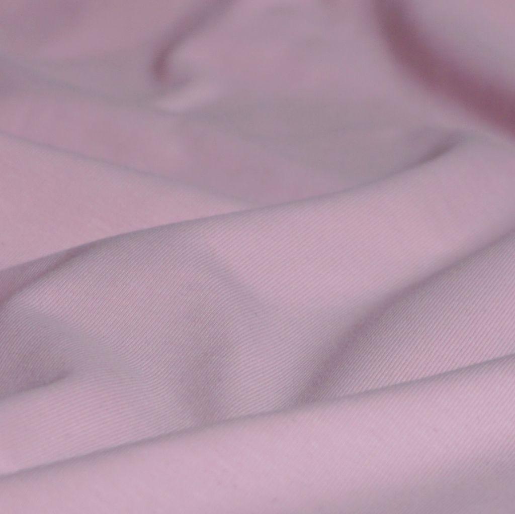 Singlejersey uni aus Baumwolle hellrosa - Bio